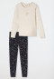 Pyjama lange manchetten beige - Family