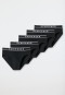 Rio-Slips 5er-Pack Organic Cotton Webgummibund schwarz - 95/5