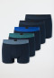 Short set van 5 donkerblauw - 95/5