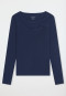 Langarmshirt Doppelripp Cutout admiral - SCHIESSER 150 Years