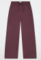 Langere broek van Heavy Single Jersey, cacaobruin - Mix+ Relax