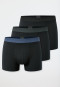 Shorts 3-pack Organic Cotton woven elastic waistband black - 95/5