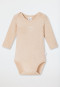 Romper unisex lange mouwen frottee zand - Baby