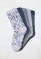 Women's socks 5-pack Organic Cotton flowers multi-colored - Fashion