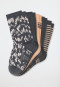 Damessokken, set van 5, beige/donkergrijs - Fashion