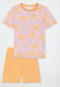 Schlafanzug kurz Zitronen pfirsichorange - Kids Nightwear