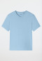 Shirt korte mouw V-hals pacific blue - Mix+ Relax