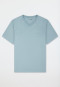 Short sleeve v-neck shirt, Ice Blue - Mix+ Relax