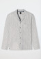 Shirt long-sleeve woven fabric linen stripes admiral - Mix+Relax