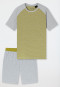 Short pyjamas striping grass green - 95/5