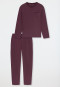Pyjama long oversize chocolat - « Modern Nightwear »