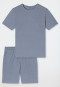 Short pyjamas blue-grey - Modern Bonded