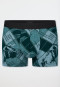 Short in diepzeegroen met patroon - 95/5