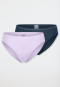 Tai Slips 2er-Pack dunkelblau/ flieder - Modal Essentials
