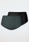 Lot de 2 culottes Midi noir/vert foncé - Modal Essentials