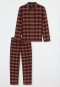 Pyjama lang Flanell praline kariert - Selected Premium Warming