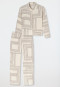 Pyjama lang Webware seasalt bedruckt - Selected Premium
