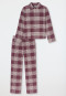 Pigiama lungo in flanella, caldo, a quadretti multicolori - selected premium Warming