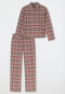 Long-Sleeved Flannel Pyjamas, Warm, Multicolor Chequered - Selected! Premium Warming