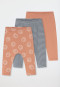 Pantalons pour bébé côtelés, longs, lot de 3, multicolores - Bébé