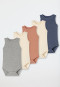Body pour bébé sans manches côtelé brossé, lot de 5, multicolore - Bébé