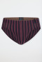 Slip supermini a strisce marroni - Long Life Soft