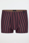 Bruine gestreepte korte broek - Long Life Soft
