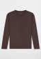T-shirt à manches longues oversize marron foncé - Mix+Relax