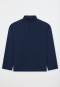 Sweatshirt met fijne rib en rits, warm, oversized, diepzeeblauw - Mix+ Relax