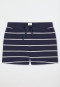 Pantalon court rayé de bleu foncé - Mix+Relax