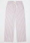 Langere broek van geweven viscose, multicolor strepen  Mix+ Relax