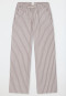 Langere broek van geweven viscose, multicolor strepen  Mix+ Relax