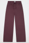 Lange broek van jerseybreisel, cacaobruin - Mix+ Relax