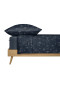 Parure de lit 2 pièces en flanelle castor « Skifahrer », bleu foncé - SCHIESSER Home