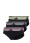 Slip met logo 3-pack Zwart - ADIDAS