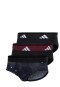 Slip 3-pack Zwart met patroon - ADIDAS