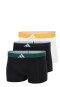Boxer aderenti 3-pack Nero/Bianco/Giallo - ADIDAS