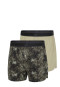 Boxer shorts with button placket 2-pack Olive/Khaki- ADIDAS