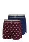 Boxershorts mit Knopfleiste 2er-Pack Blau/Bordeaux - ADIDAS