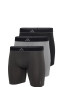 Boxer briefs 3-pack Black/Grey - ADIDAS