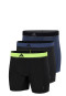 Boxer aderenti lungo con logo 3-pack Blu/Nero - ADIDAS