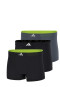 Aansluitende boxershorts 3-pack Zwart/Grijs - ADIDAS