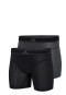 Aansluitende boxershorts 2-pack Zwart/Grijs - ADIDAS