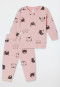 Tuta bambino 2 pezzi felpata gatti rosé - Bambino