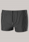 Costume da bagno retrò con tasca zip maglieria riciclata strisce nero - Nautical Casual