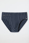 Men's swimwear with zip pocket knitwear recycled stripes admiral - Nautical Casual