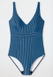 Maillot de bain encolure en V coques souples rayures aquarium - Ocean Dive
