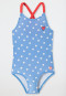 Costume da bagno in maglieria a pois blu chiaro - Aqua Kids Girls