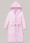 Bathrobe with hood terrycloth pink-white ringed - Original Classics