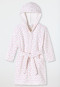 Bathrobe velour polka dots white - Original Classics